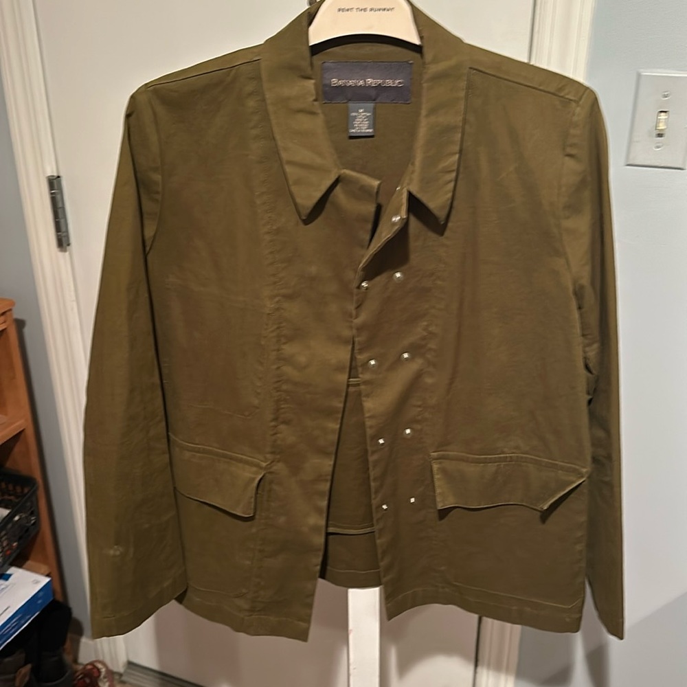 Banana Republic Army Green jacket. size medium